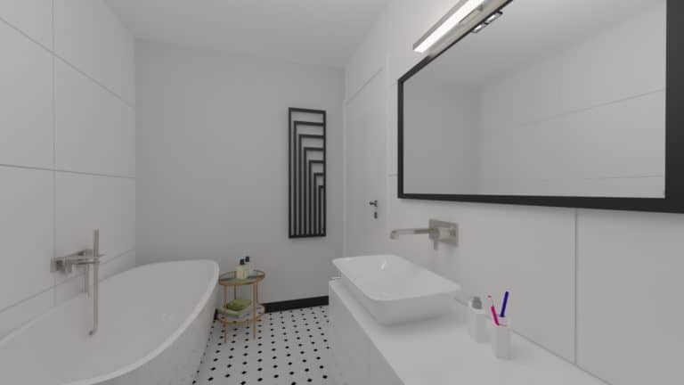 Architekt Wnętrz Warszawa ➜ Gdańsk ➜ PROJEKTY Wnętrz Warszawa Mazowieckie ➜ projekty wnętrz,metamorfoza wnętrz,aranżacja kuchni z salonem zdjęcia,projektant łazienek,architekt wnętrz Łazienka w przedwojennym klimacie