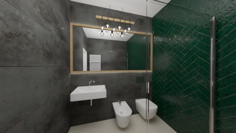 Architekt Wnętrz Warszawa ➜ Gdańsk ➜ PROJEKTY Wnętrz Warszawa Mazowieckie ➜ projekty wnętrz,metamorfoza wnętrz,aranżacja kuchni z salonem zdjęcia,projektant łazienek,architekt wnętrz Łazienka butelkowa zieleń