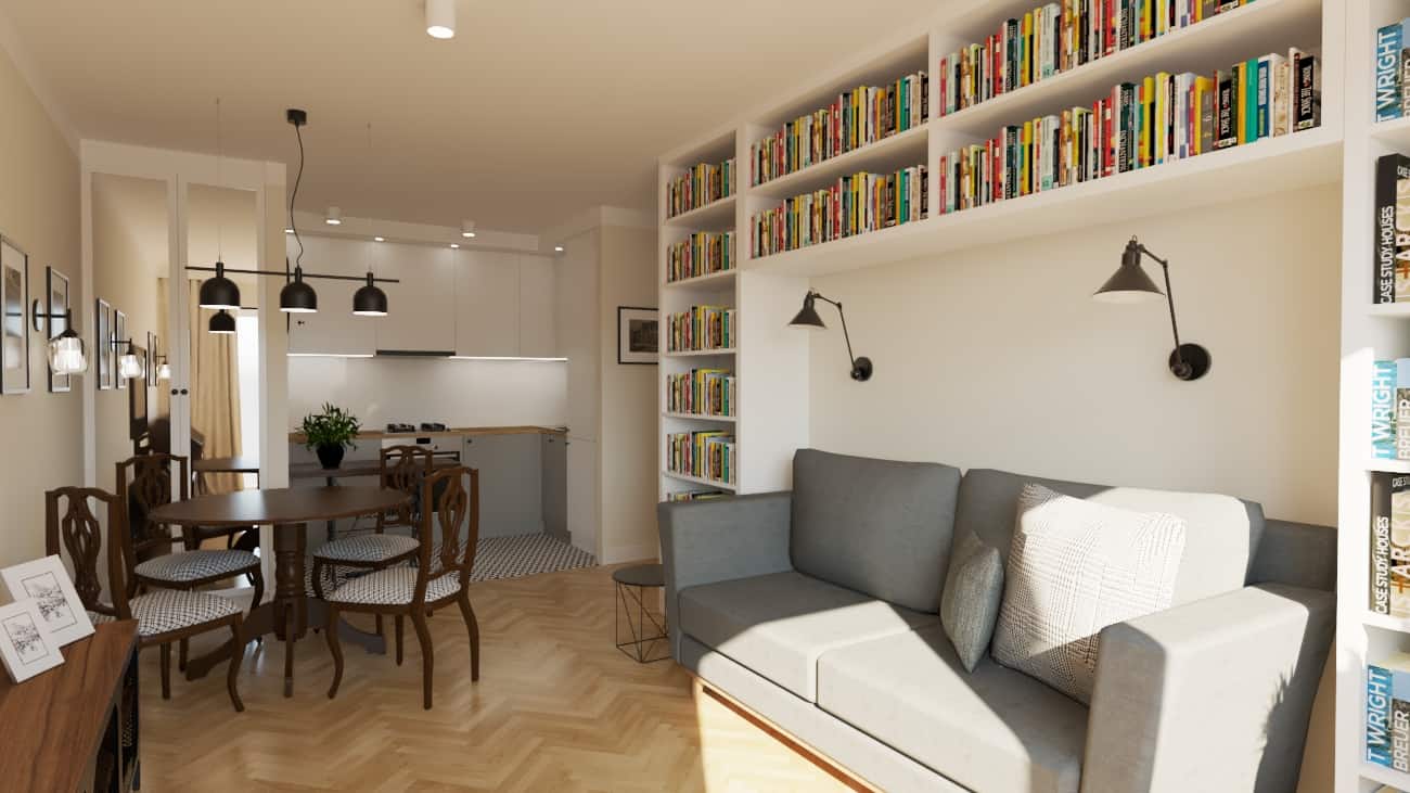 salon z aneksem inspiracje