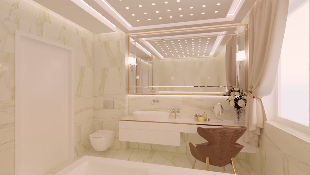 Łazienka elegancki salon
