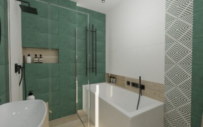 Architekt Wnętrz Warszawa ➜ Gdańsk ➜ FAQ ➜ warszawa architekci wnętrz,projektant wnętrz warszawa,architekt wnętrz ochota,architekt wnętrz warszawa Łazienka zielona z czarnymi dodatkami