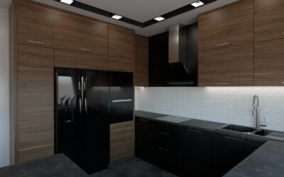 Elegancka kuchnia otwarta na&nbsp;salon