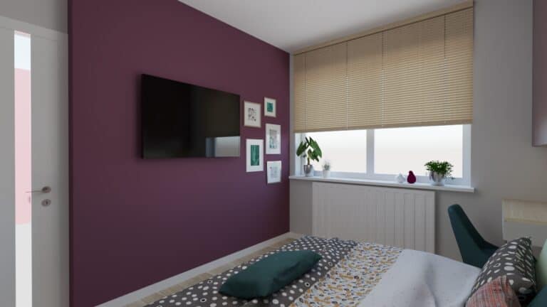 Architekt Wnętrz Warszawa ➜ Gdańsk ➜ PROJEKTY Wnętrz Warszawa Mazowieckie ➜ projekty wnętrz,metamorfoza wnętrz,aranżacja kuchni z salonem zdjęcia,projektant łazienek,architekt wnętrz Sypialnia bordowa