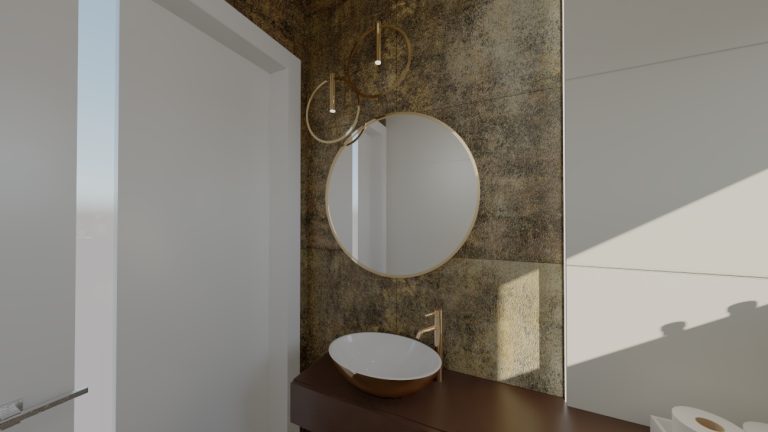 Architekt Wnętrz Warszawa ➜ Gdańsk ➜ PROJEKTY Wnętrz Warszawa Mazowieckie ➜ projekty wnętrz,metamorfoza wnętrz,aranżacja kuchni z salonem zdjęcia,projektant łazienek,architekt wnętrz ŁAZIENKA brąz i złoto