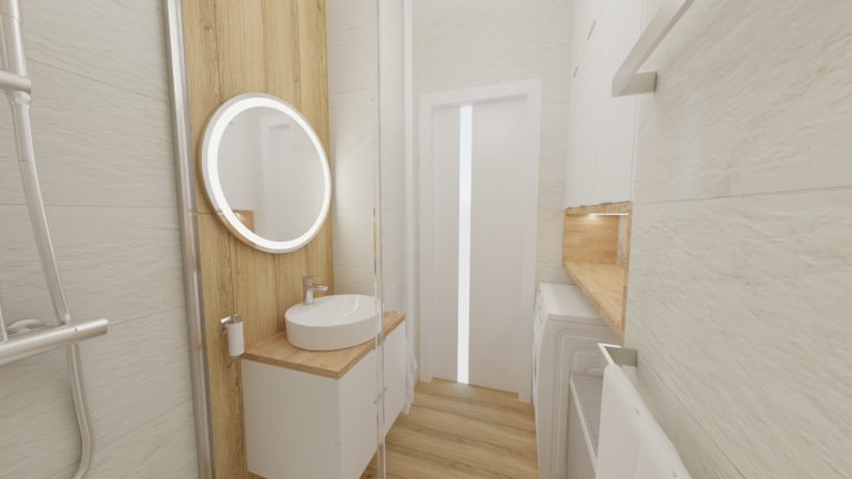 Architekt Wnętrz Warszawa ➜ Gdańsk ➜ PROJEKTY Wnętrz Warszawa Mazowieckie ➜ projekty wnętrz,metamorfoza wnętrz,aranżacja kuchni z salonem zdjęcia,projektant łazienek,architekt wnętrz ŁAZIENKA beż i niebieski