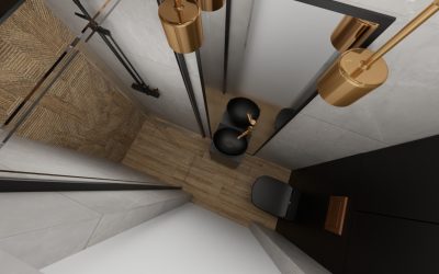 Architekt Wnętrz Warszawa ➜ Gdańsk ➜ FAQ ➜ warszawa architekci wnętrz,projektant wnętrz warszawa,architekt wnętrz ochota,architekt wnętrz warszawa Zaskakujące połączenie miedzi i czerni w łazience