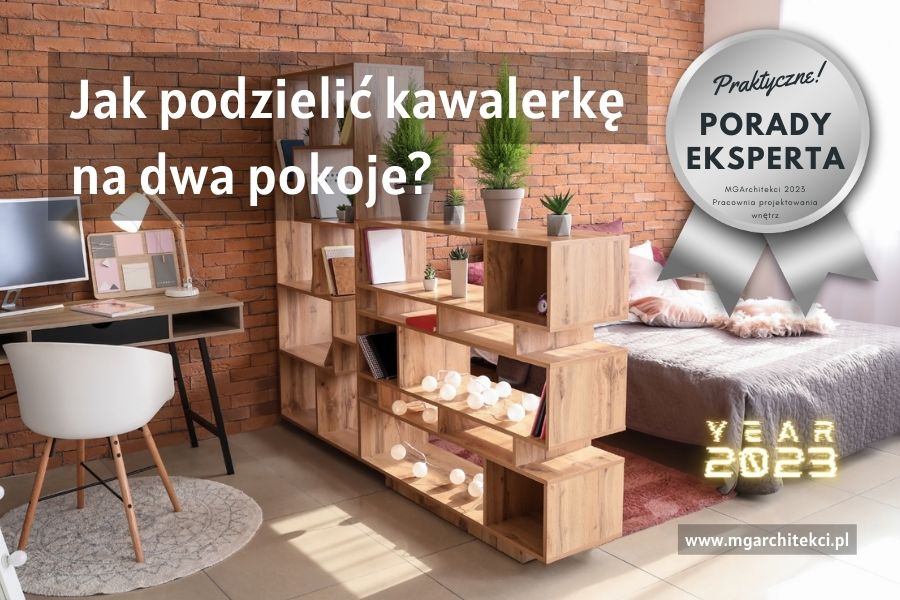 Aranżacja i&nbsp;podział kawalerki na&nbsp;2 pokoje
